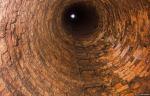 The inside of the chimney at Zelezny Brod shows how well it was constructed