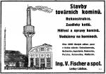 komín na inzerátu z roku 1930