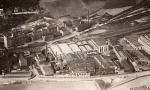 letecký pohled na západní část areálu; v horní části Odkolek - cca 1928 (zdroj: SOA Praha) 