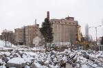 probíhající demolice areálu, 01/2021